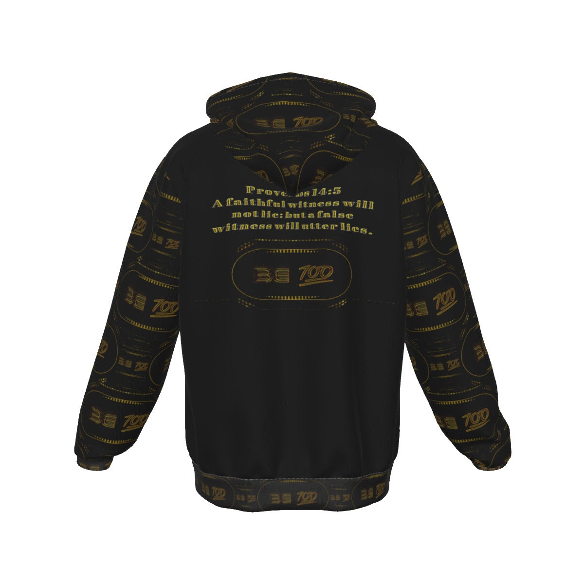 "Be 100" (01) | Men's Zip Hoodie