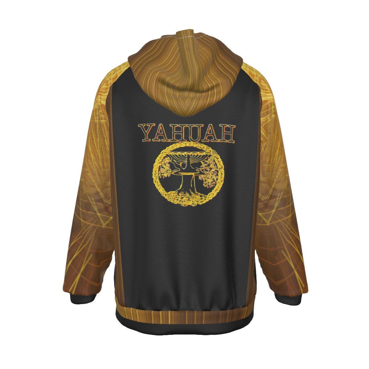 Yahuah: Tree of Life (02-02) - The Firmament Radiance | Men's Raglan Hoodie