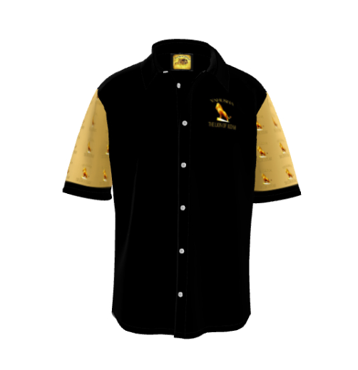 Yahusha-The Lion of Judah 01 Camisa de vestir de manga corta para hombre