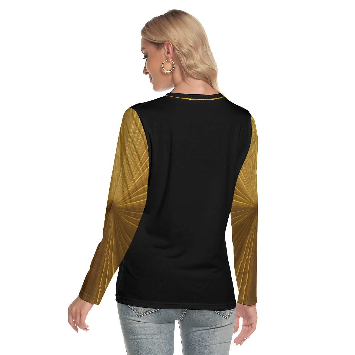 Yahuah: Tree of Life (02-02) - The Firmament Radiance | Women's Long Sleeve Tee