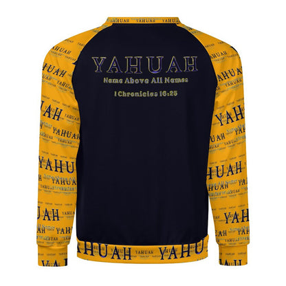 Yahuah: Name Above All Names (02-01) | Men's Raglan Sweatshirt