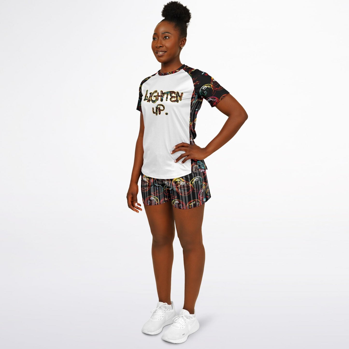 "Lighten Up" (01) | Raglan Tee & Shorts Set