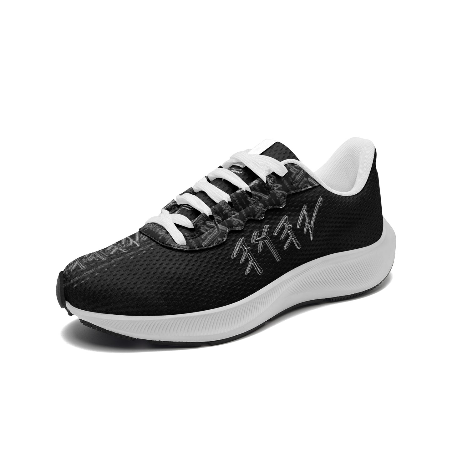 Paleo-Synthesis (01-02): Sterling Silver Yahuah | Unisex Mesh Tech Performance Running Shoes