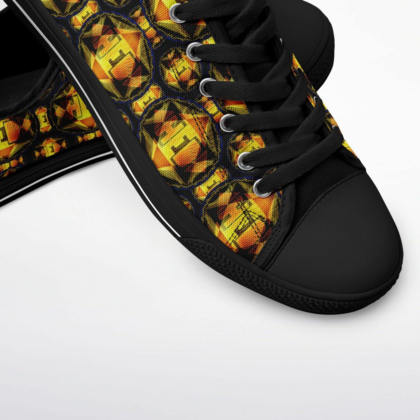 Hebrew World 01-02 Royal Radiance Low Top Canvas Sneakers