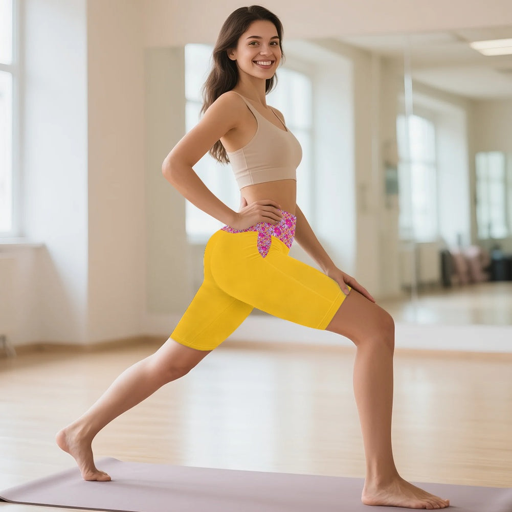 TRP Floral Prints (05): Classic Garden Cosmos (01) | Yoga Shorts