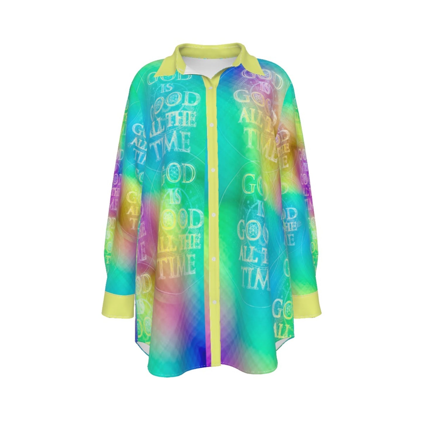 God is Good All the Time (01-03) | Women's Plus Size Button-Down