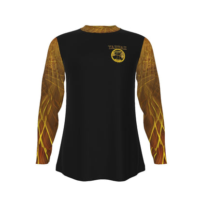 Yahuah: Tree of Life (02-02) - The Firmament Radiance | Men's Long Sleeve Cotton Tee