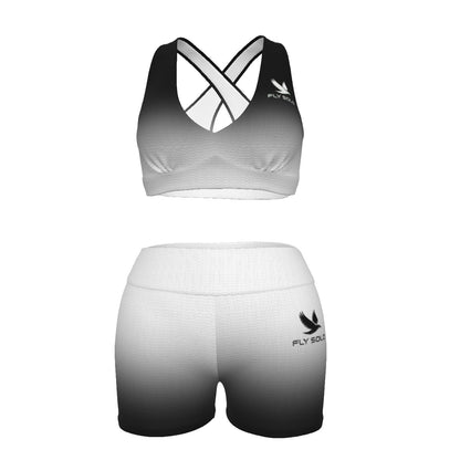 "Fly Solo" Night/Day | Sports Bra and Legging Shorts