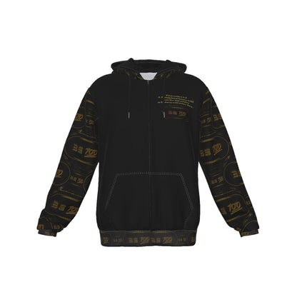"Be 100" (01) | Men's Zip Hoodie