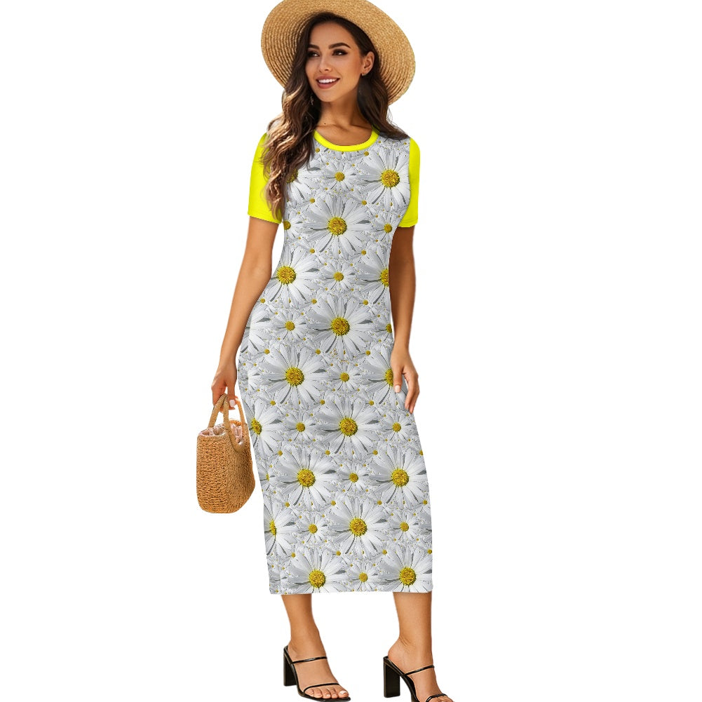 TRP Floral Prints (08): Charming English Daisies | Bodycon Midi Dress