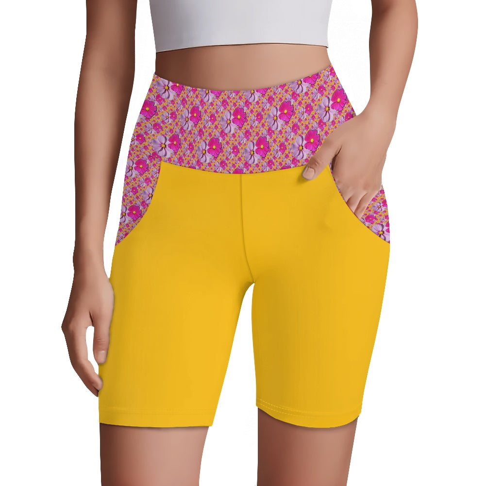 TRP Floral Prints (05): Classic Garden Cosmos (01) | Yoga Shorts