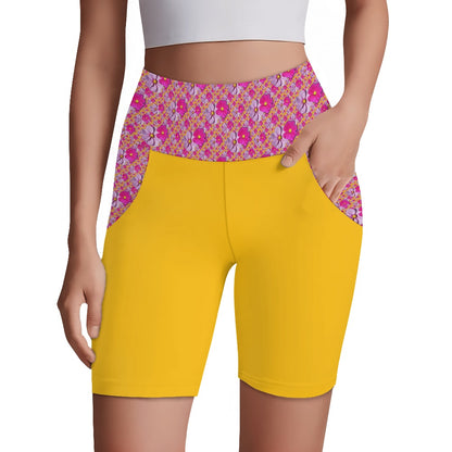 TRP Floral Prints (05): Classic Garden Cosmos (01) | Yoga Shorts