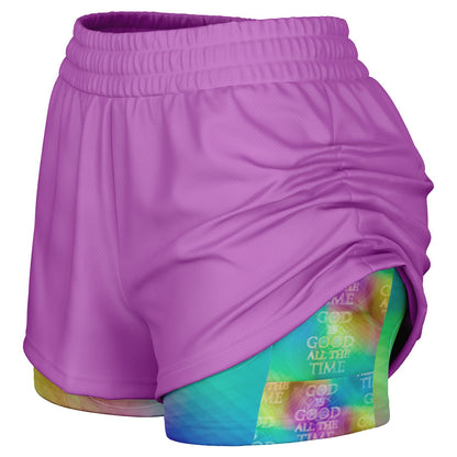 God is Good All the Time (01-02) | Women's Running Shorts
