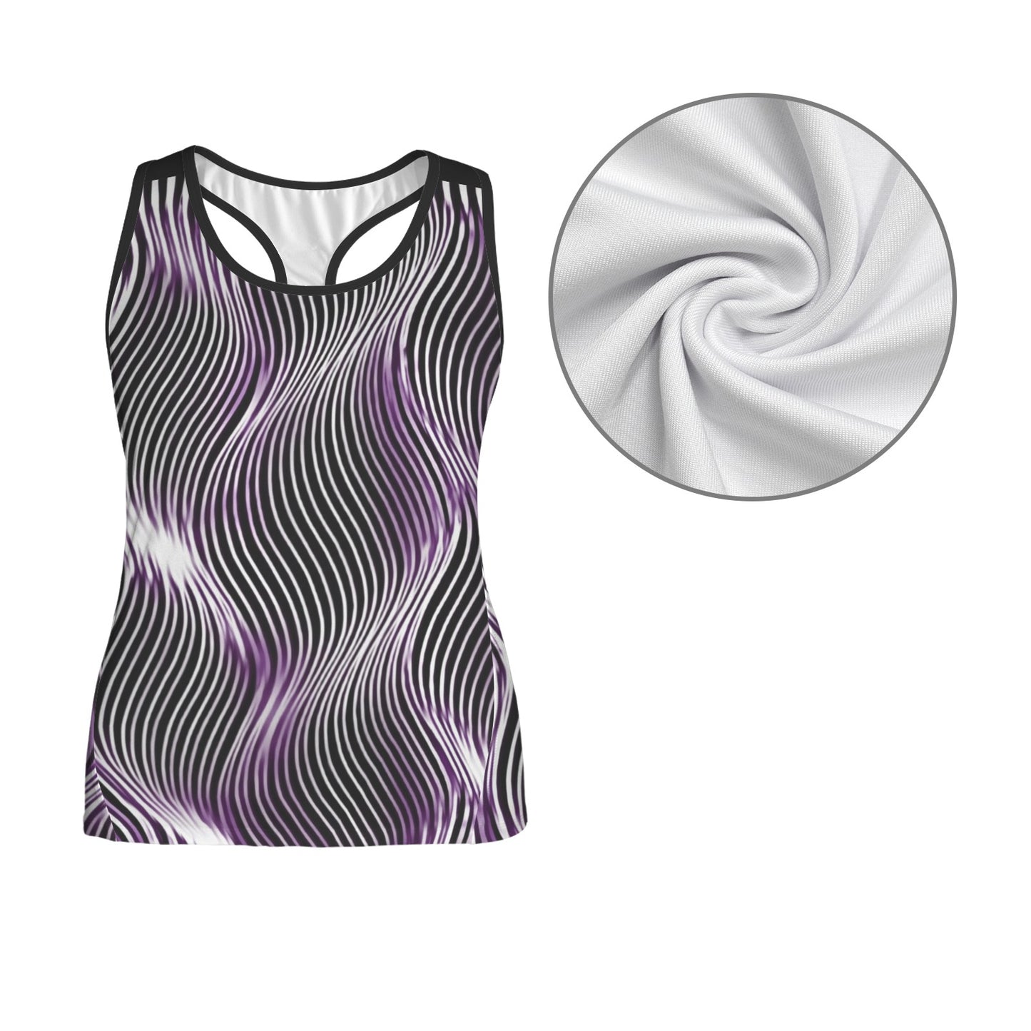 Orot (The Lights) Series: OR ARGAMAN | Royal Light (Purple) Women's Racerback Tank