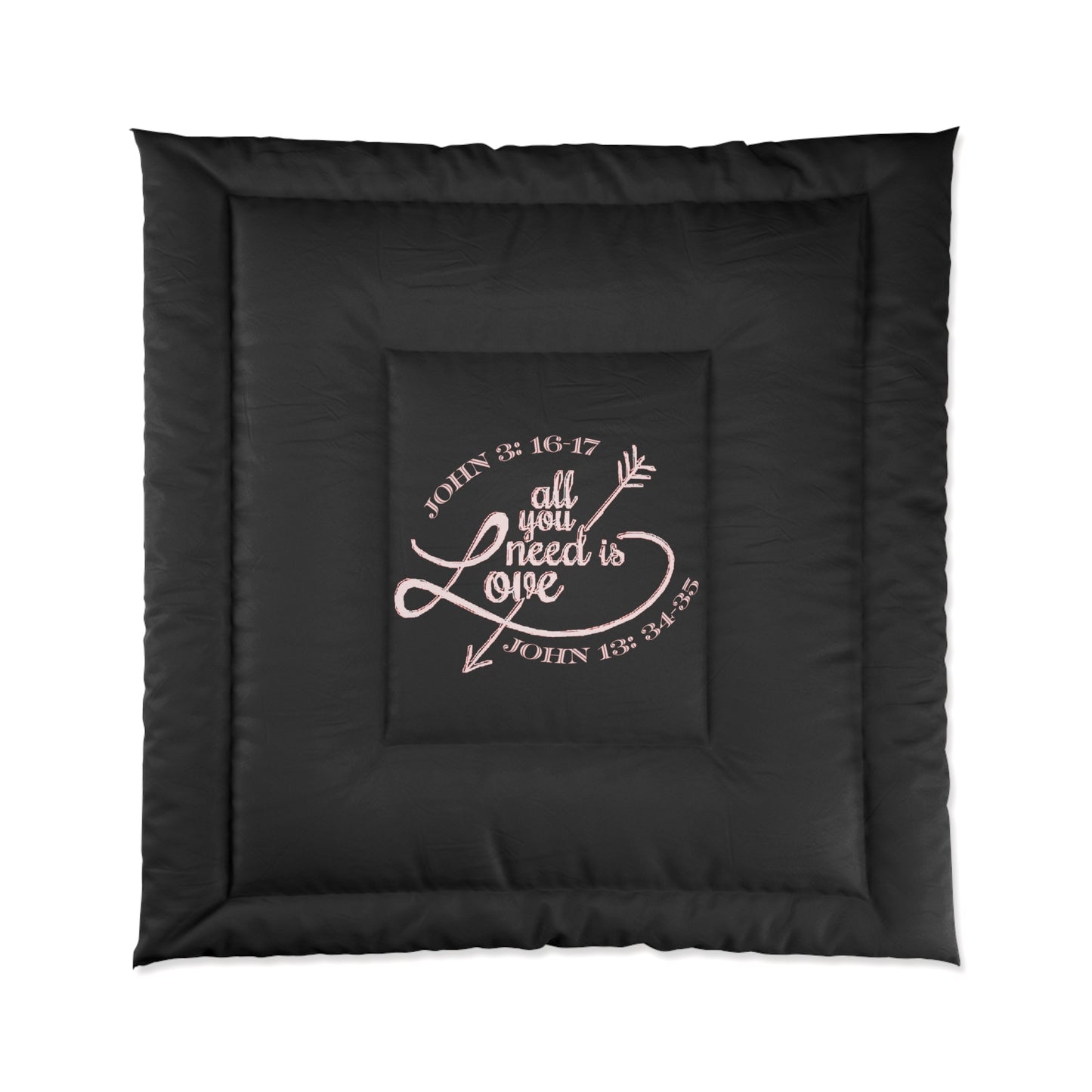 Illustrated Truth 02-01 "All You Need is Love" Polyester Comforter (4 sizes)