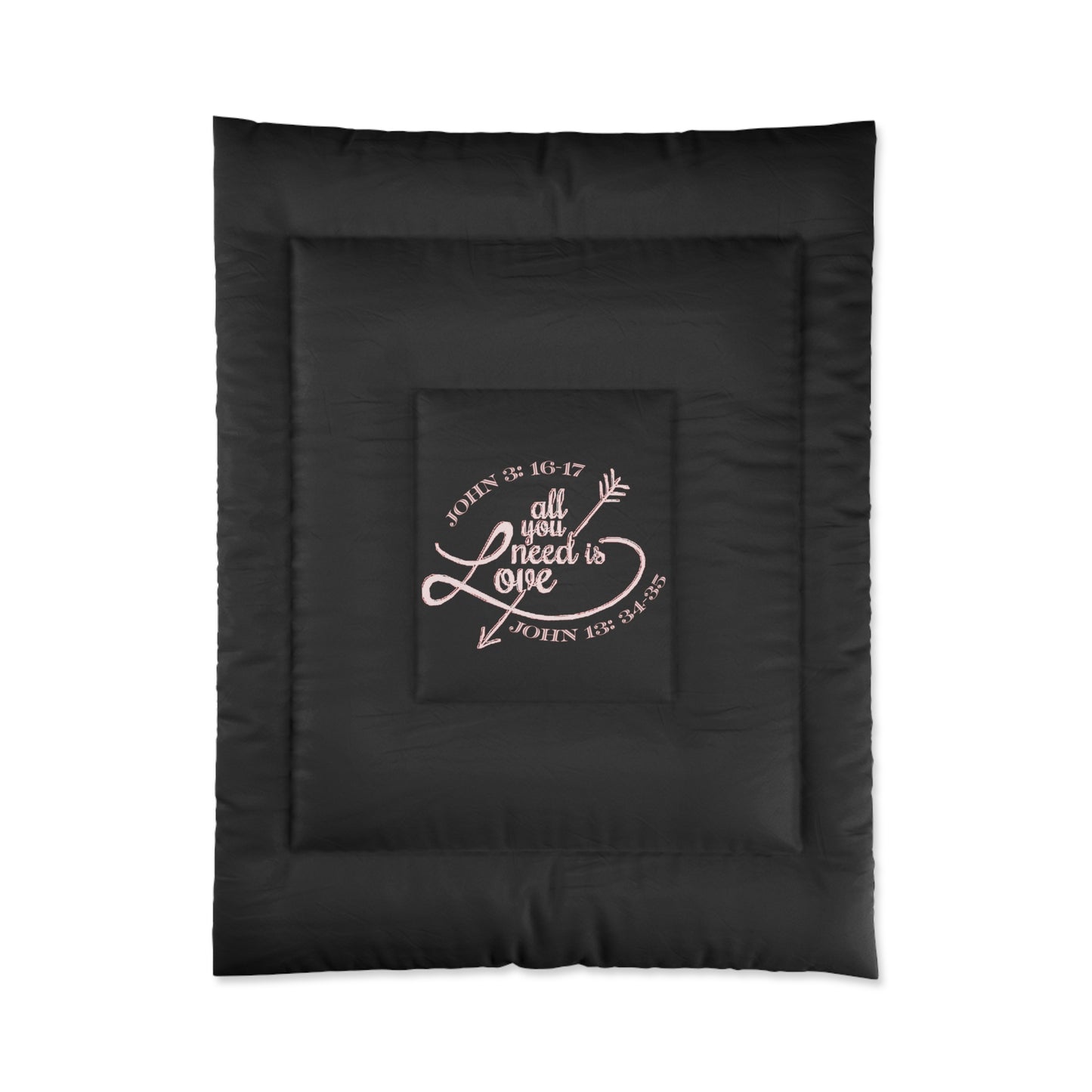 Illustrated Truth 02-01 "All You Need is Love" Polyester Comforter (4 sizes)