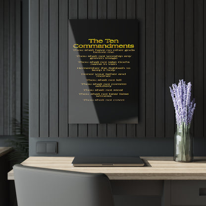 The Ten Commandments Vol. 1 | Vertical Acrylic Print with French Cleat Hanging