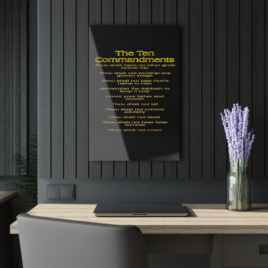 The Ten Commandments Vol. 1 | Vertical Acrylic Print with French Cleat Hanging