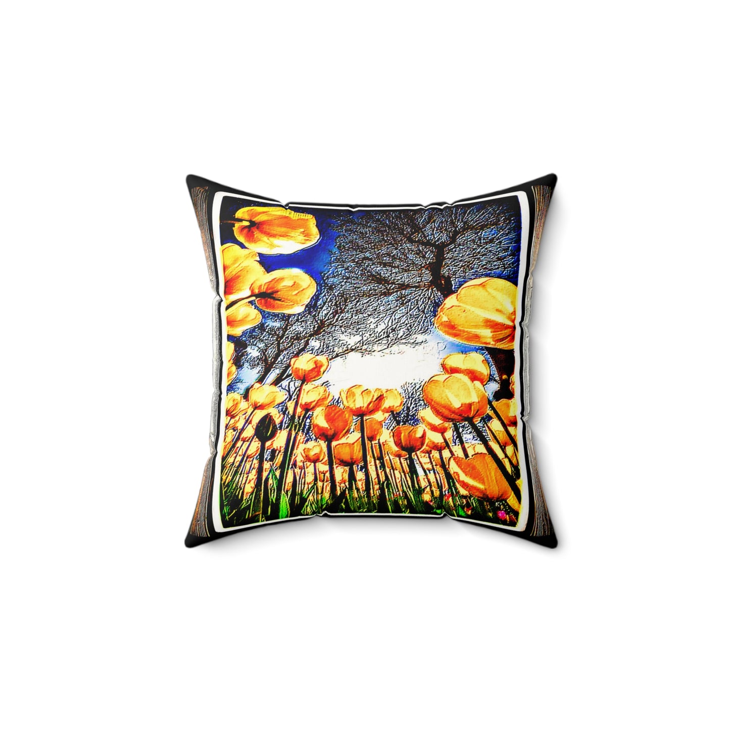 The Garden Beyond the Winter™ | Faux Suede Square Pillow | 4 Sizes