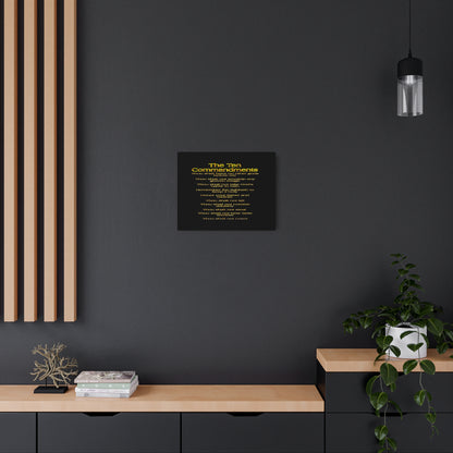 The Ten Commandments Vol. 1 | Horizontal Metal Print