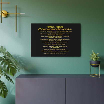 The Ten Commandments Vol. 1 | Horizontal Metal Print