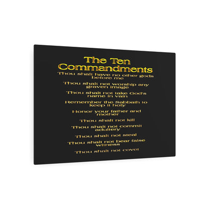 The Ten Commandments Vol. 1 | Horizontal Metal Print