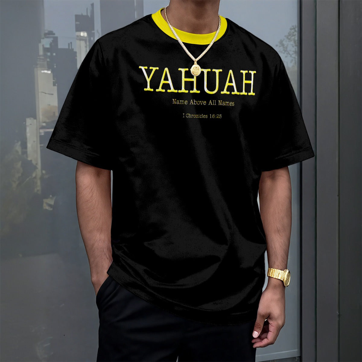 Yahuah: Name Above All Names (02-02) | Men's Drop Shoulder Tee