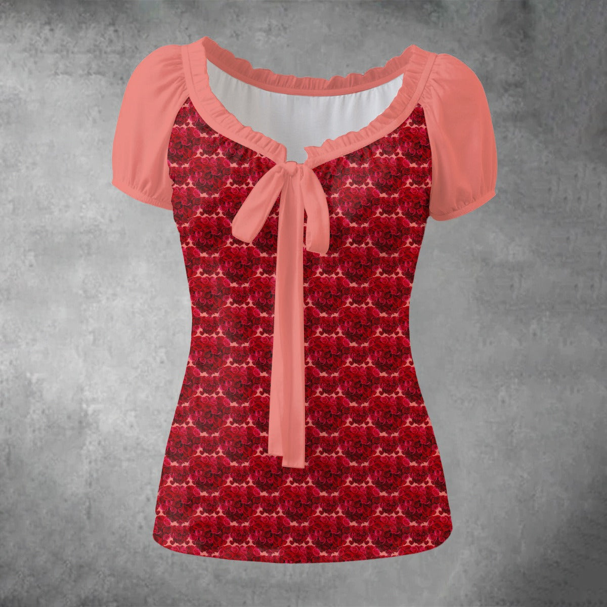 Floral Embosses (02): Shani Petal Heart | Ruffle Blouse