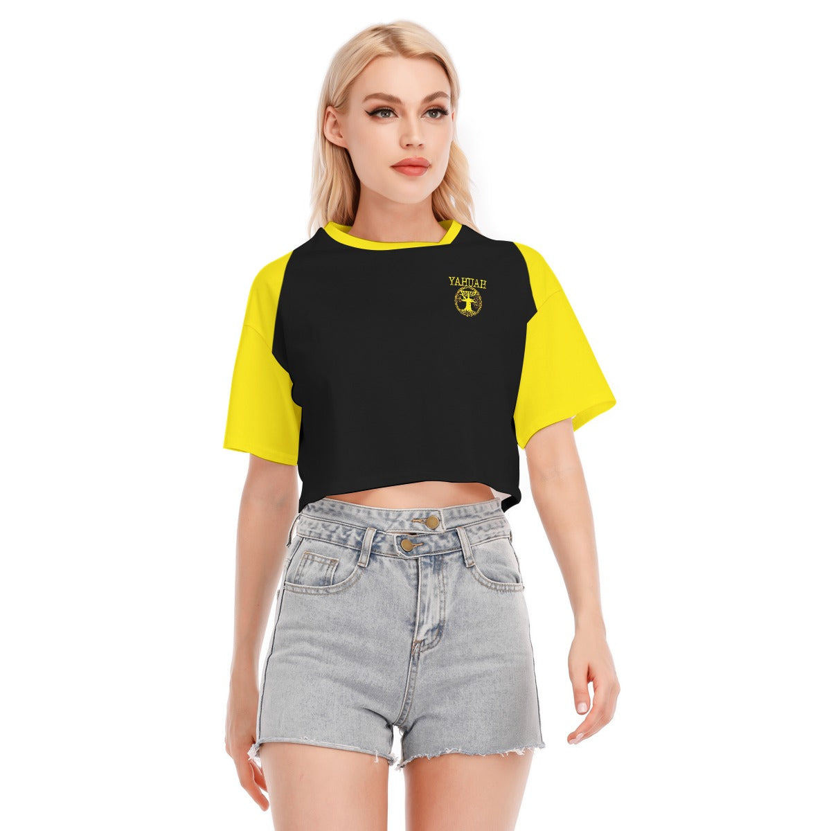 Yahuah: Tree of Life (02-01) - The Covenant Seal | Drop Shoulder Cotton Crop Top