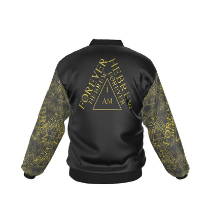 I AM HEBREW 03-01 Men's Bomber Jacket with Sleeve Pocket
