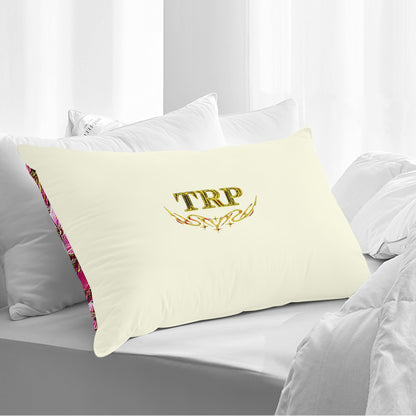 Electric Flora: Neon Sakura Cherry Blossoms Rectangular Pillowcase