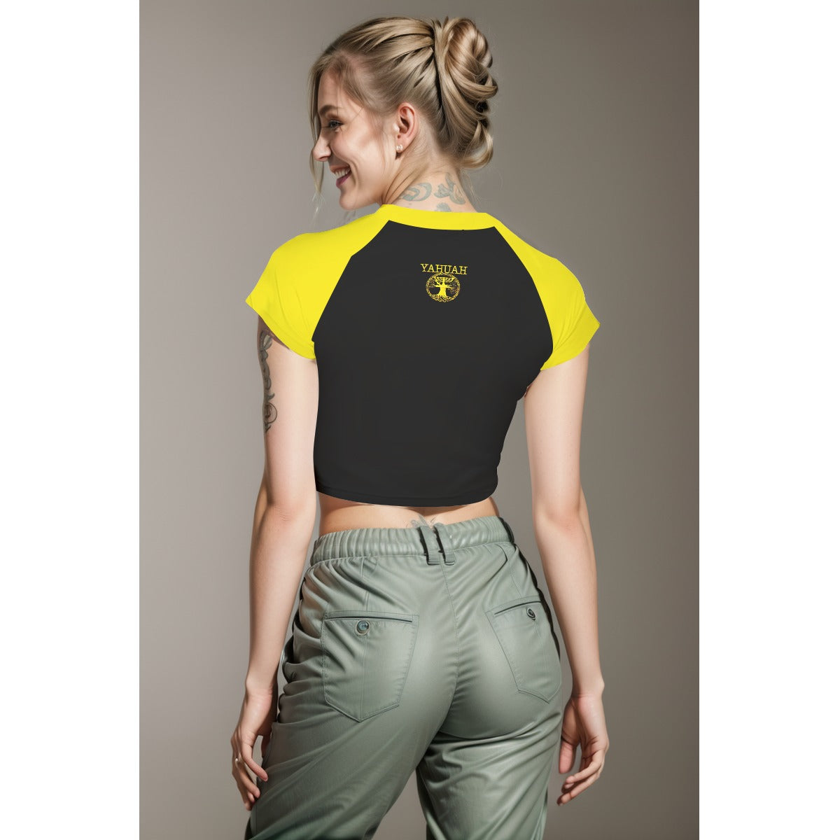 Yahuah: Tree of Life (02-01) - The Covenant Seal | Raglan Crop Top