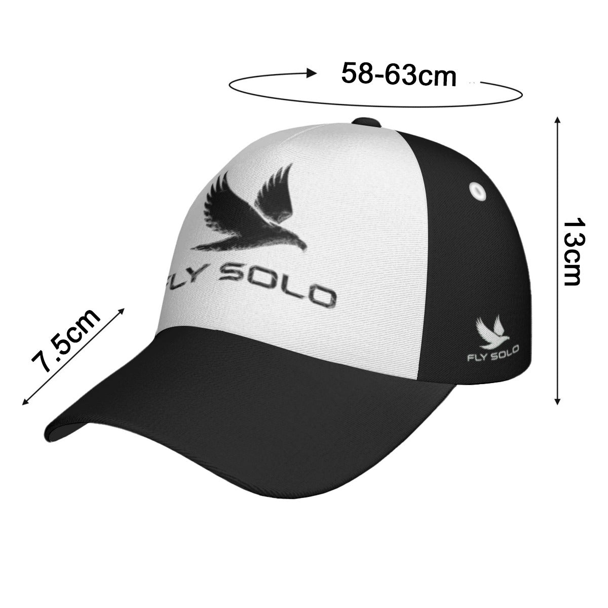 "Fly Solo" Night/Day | Women's Peaked Baseball Cap