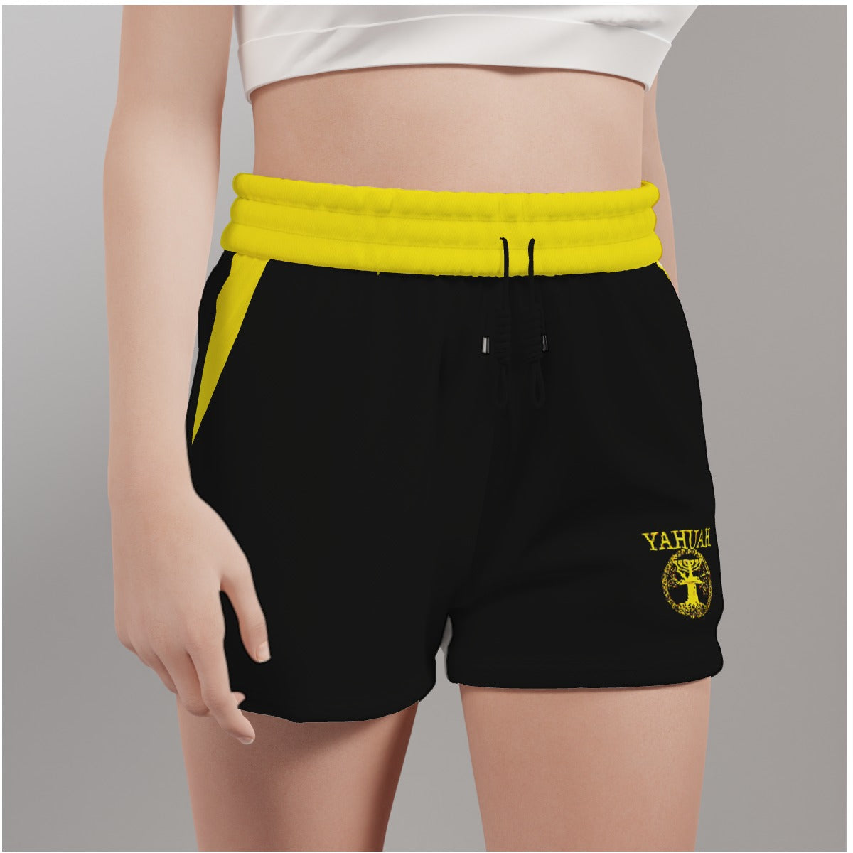 Yahuah: Tree of Life (02-01) - The Covenant Seal | Women's Jogger Shorts
