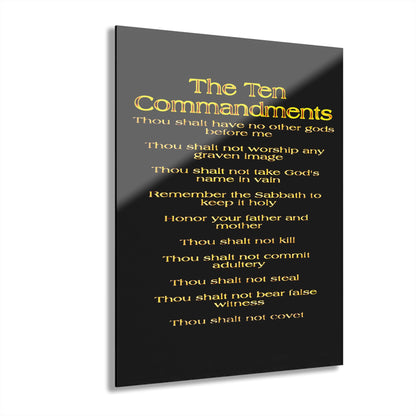 The Ten Commandments Vol. 1 | Vertical Acrylic Print with French Cleat Hanging