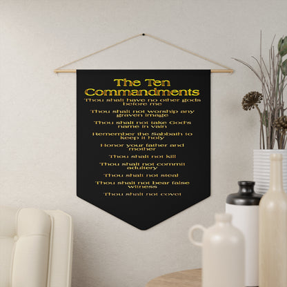 The Ten Commandments Vol. 1 | 18" x 21" Wall Pennant