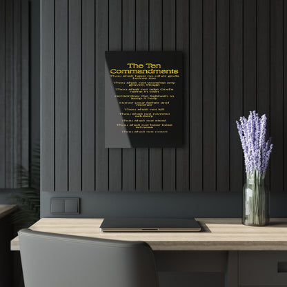 The Ten Commandments Vol. 1 | Vertical Acrylic Print with French Cleat Hanging