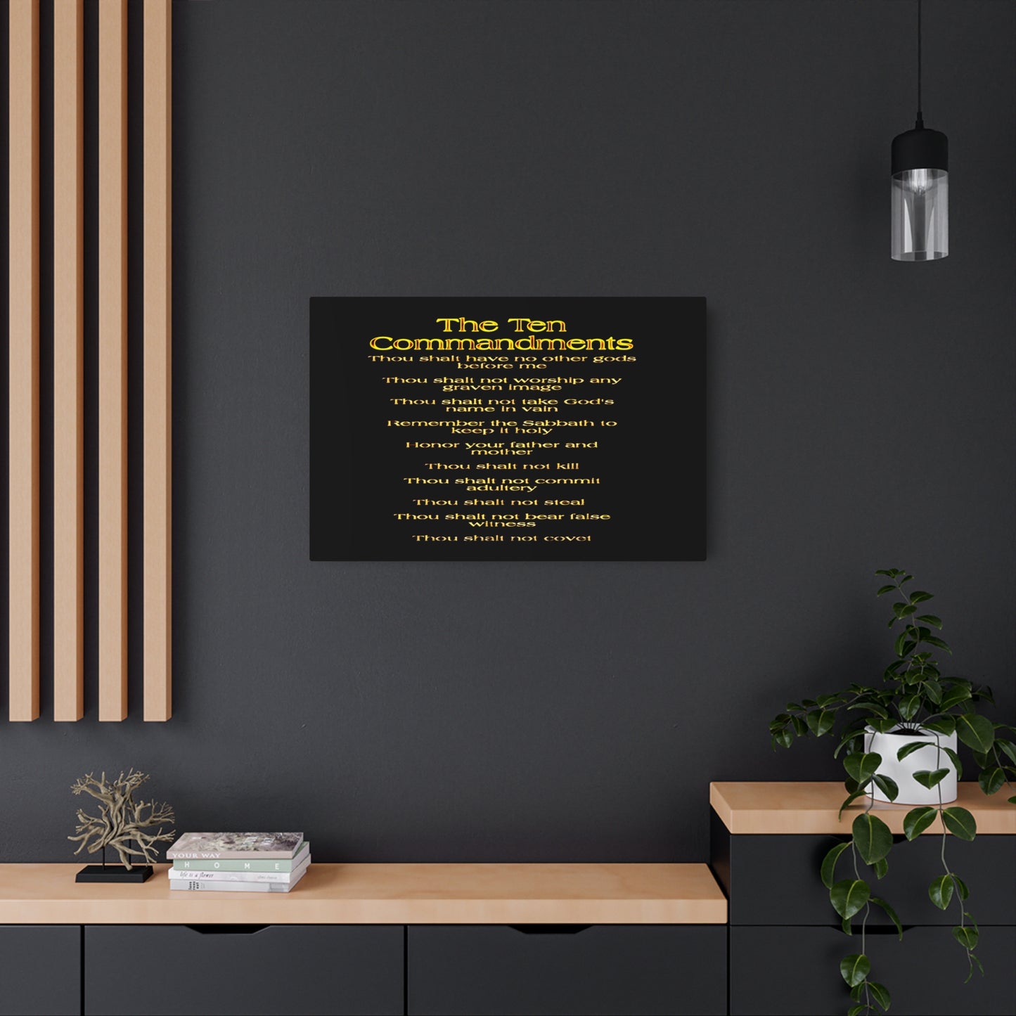 The Ten Commandments Vol. 1 | Horizontal Metal Print