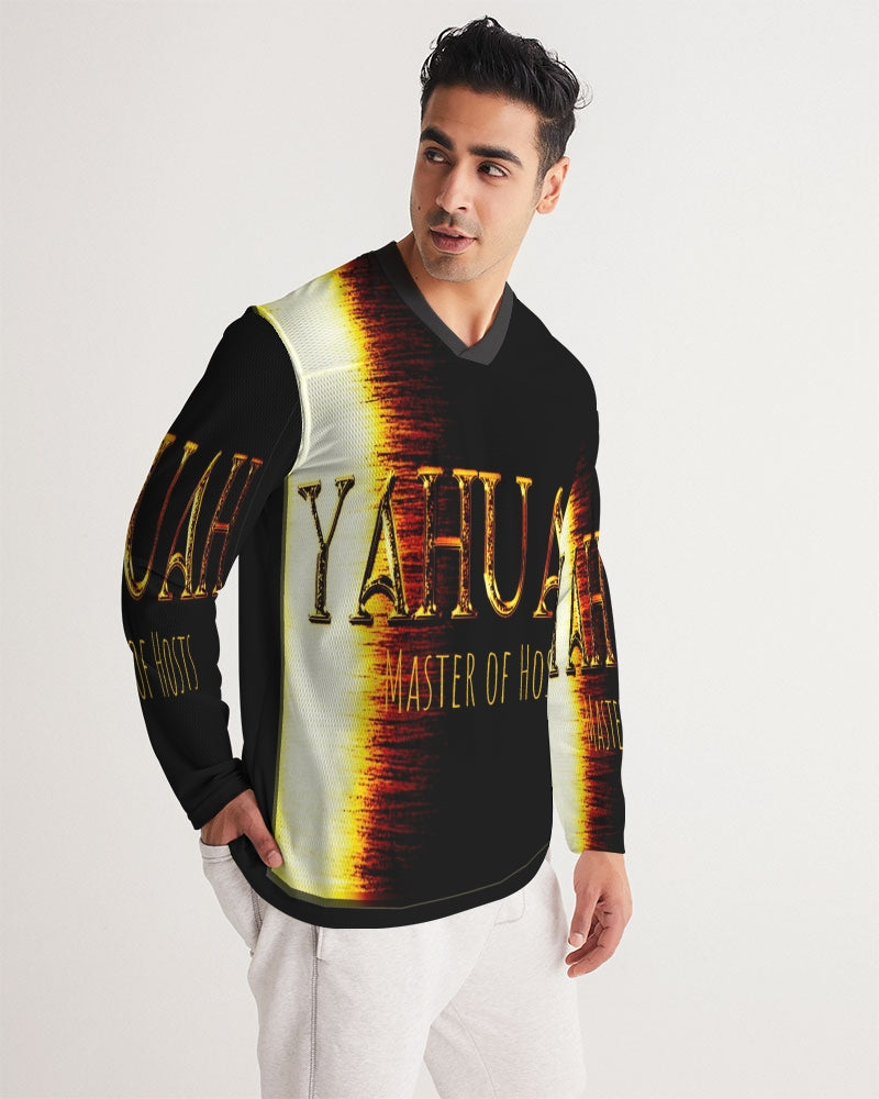 Yahuah: Master of Hosts (01-03) | Men's Long Sleeve Jersey Tee