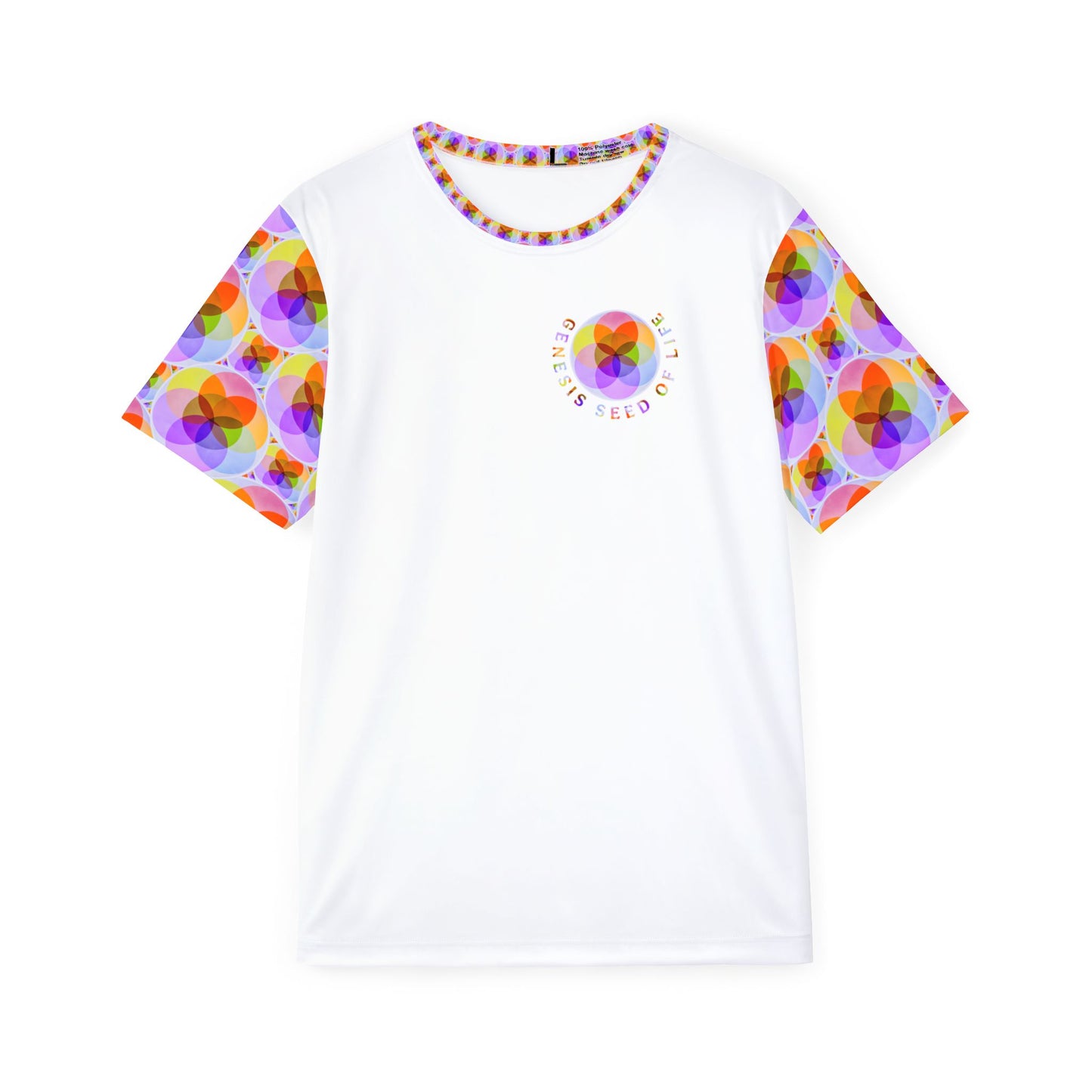 Sacred Geometry: Genesis Seed of Life 01-01 Men's Jersey T-Shirt