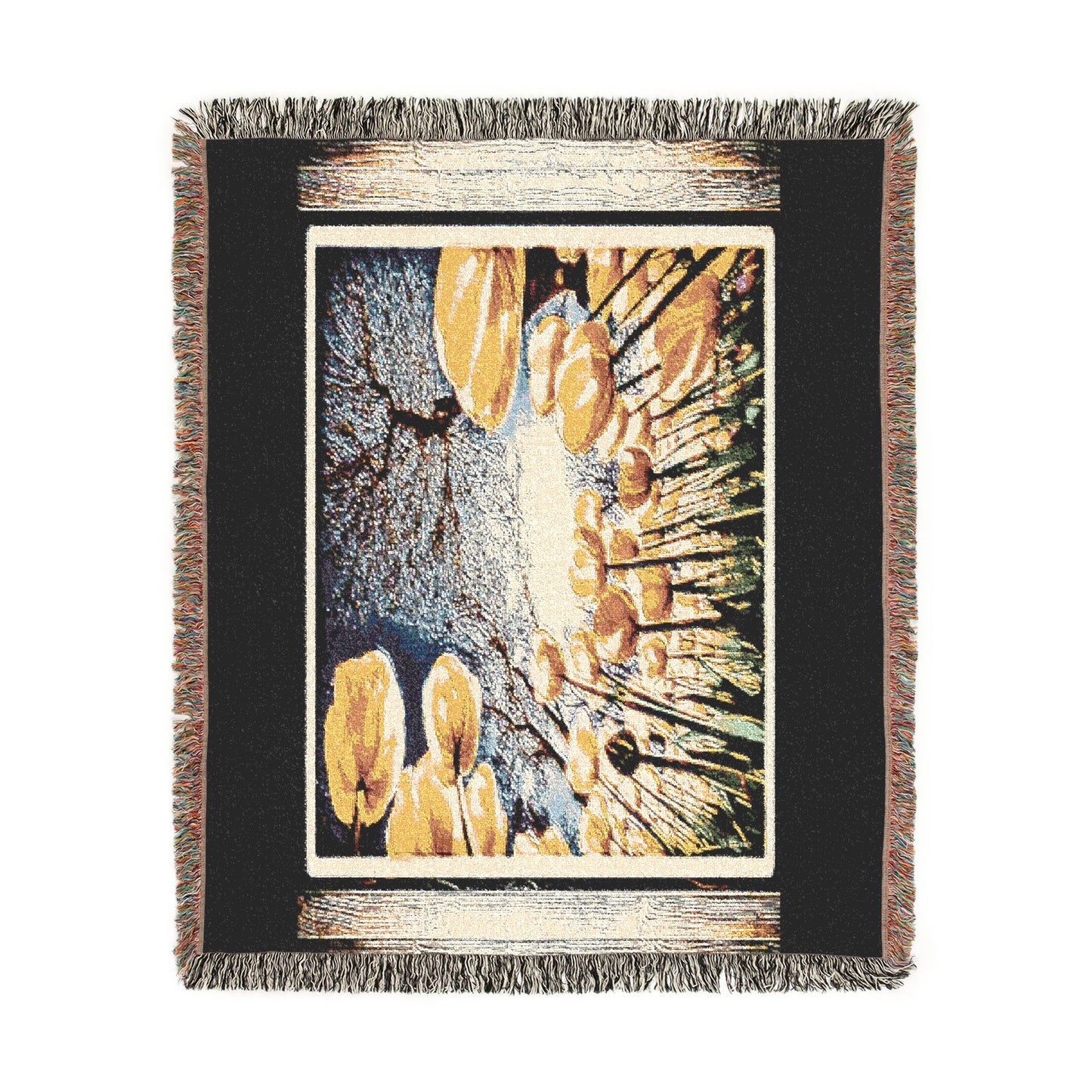 The Garden Beyond the Winter™ | Woven Art Throw Blanket | 3 Sizes