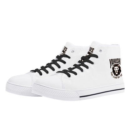Yahusha: The Lion of Judah (02) | Women's High Top Canvas Sneakers