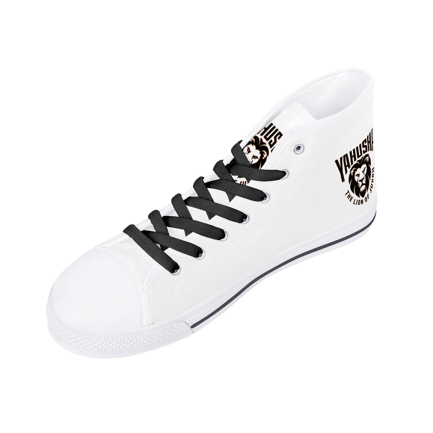 Yahusha: The Lion of Judah (02) | Women's High Top Canvas Sneakers