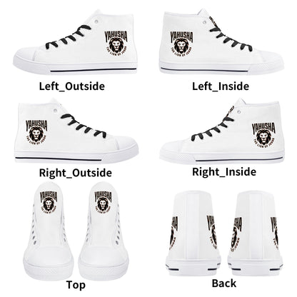 Yahusha: The Lion of Judah (02) | Women's High Top Canvas Sneakers