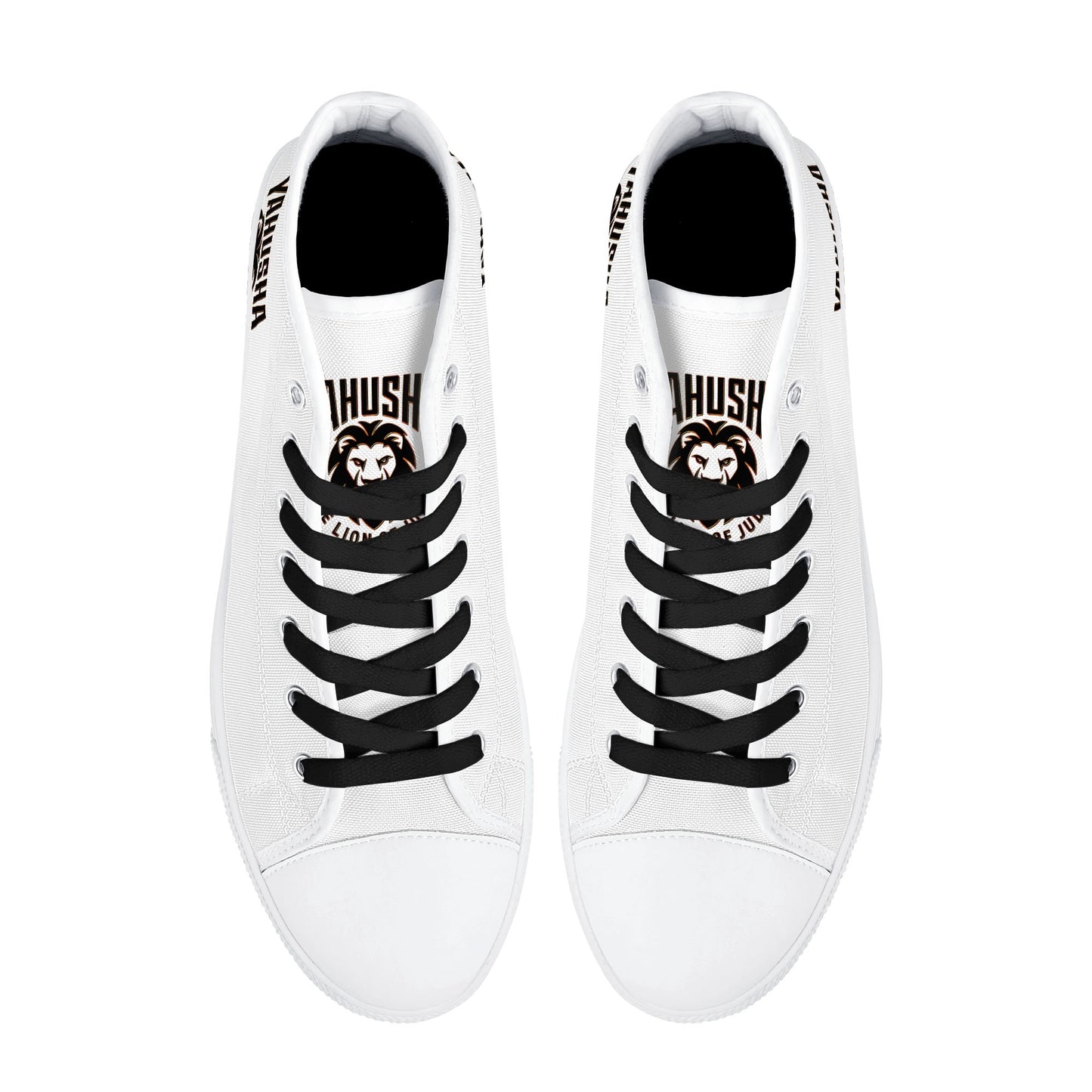 Yahusha: The Lion of Judah (02) | Women's High Top Canvas Sneakers