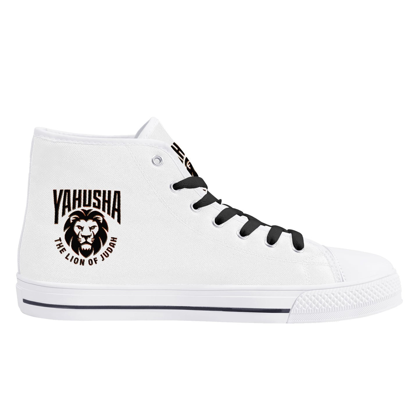 Yahusha: The Lion of Judah (02) | Women's High Top Canvas Sneakers