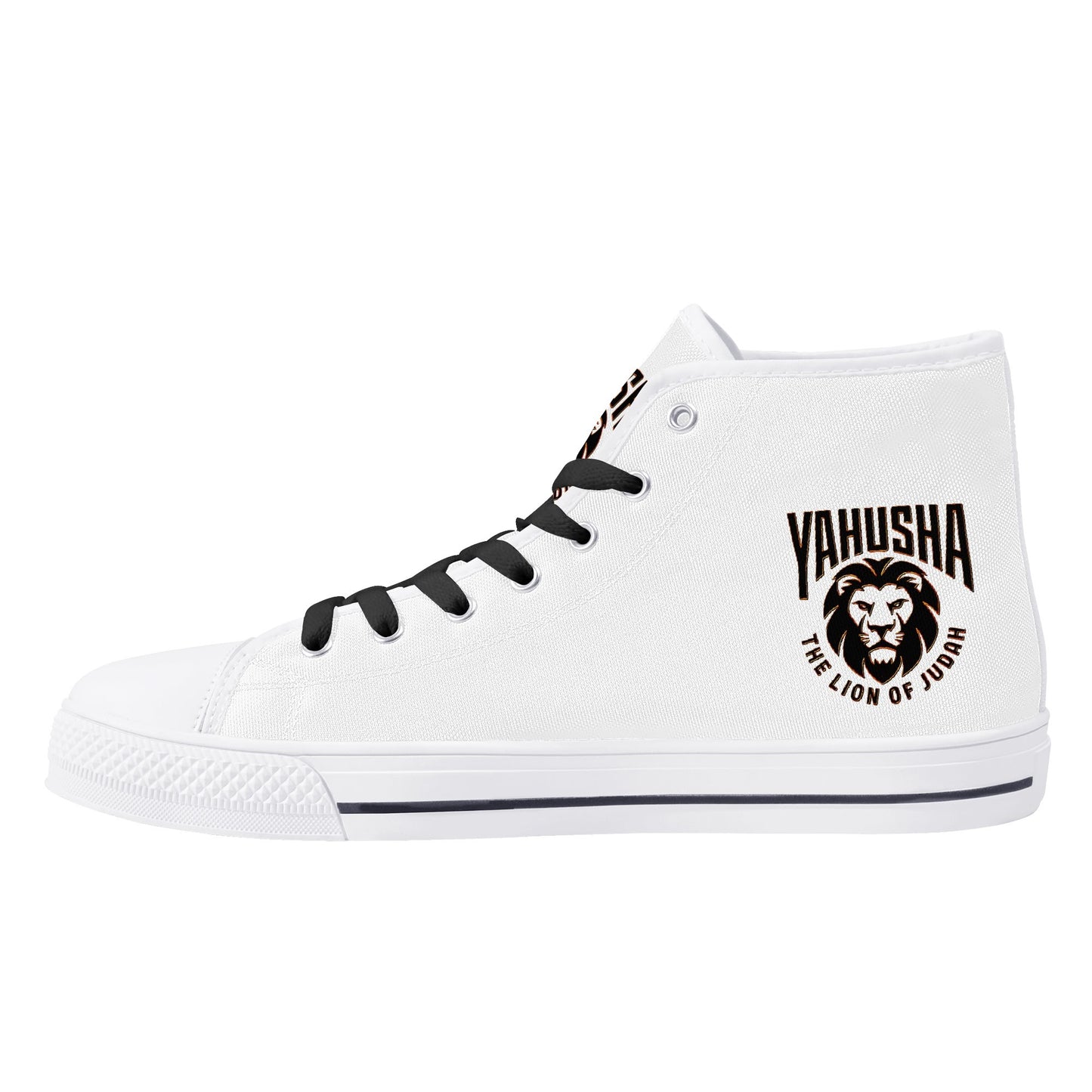 Yahusha: The Lion of Judah (02) | Women's High Top Canvas Sneakers