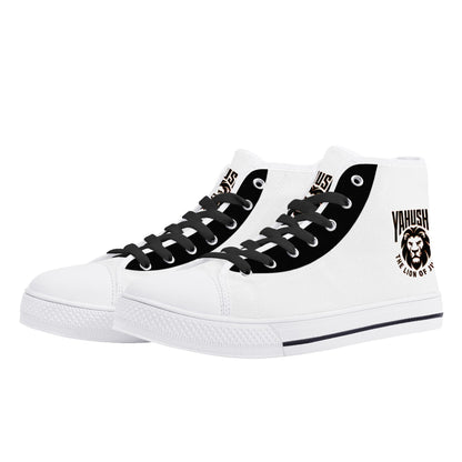 Yahusha: The Lion of Judah (02) | Men's High Top Canvas Sneakers