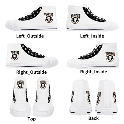 Yahusha: The Lion of Judah (02) | Men's High Top Canvas Sneakers