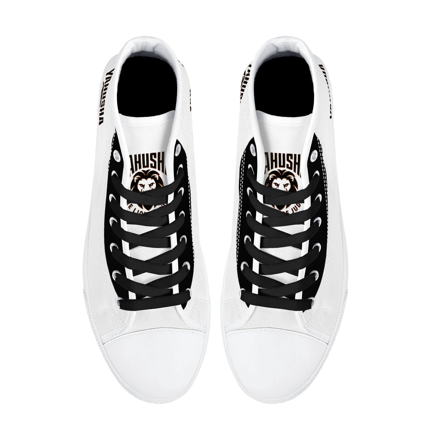 Yahusha: The Lion of Judah (02) | Men's High Top Canvas Sneakers